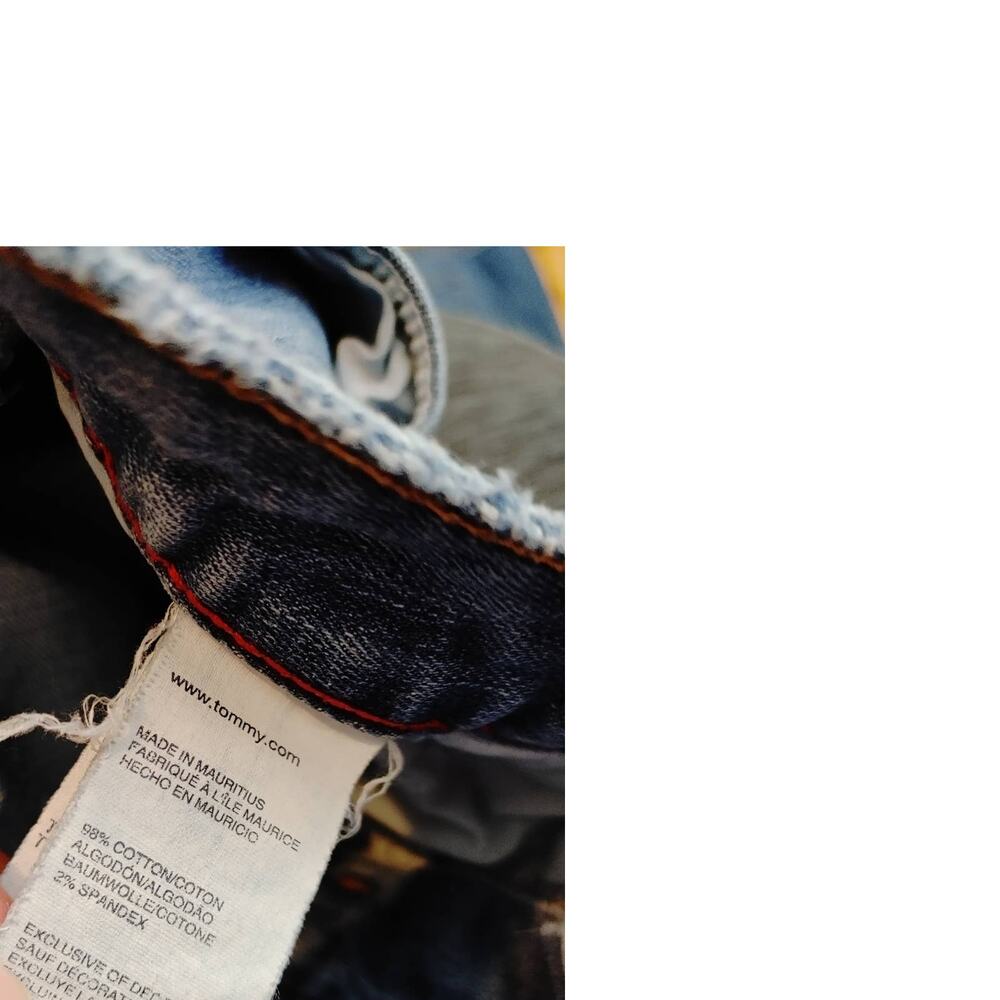 Tommy Hilfiger Medium Wash Distressed Jeans 10R - Picture 4 of 4